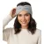 ZWILLINGSHERZ kötött Headband, Cashmere Headband, Headwear, elegáns kötött, Winter Headband, kiegészítő, 8007 világos szürke Méret: N