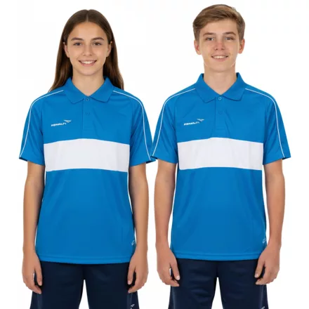 PENALTY Polo Matis Jr gyerek polo Ing made of quick-drying DRY ON anyag. sport Ing 310703-6041 kék/fehér Méret: 10_12