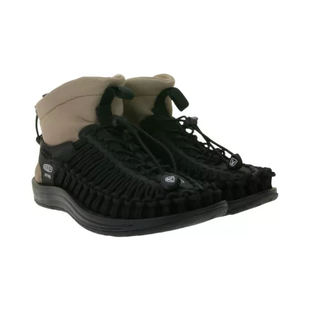 KEEN X HYKE Uneek Magas szárú Sneaker Nőknek Bokacsizma Bungee Fűzőrendszerrel Alkalmi Cipő 1027976 Fekete/Beige Méret:38_1_2