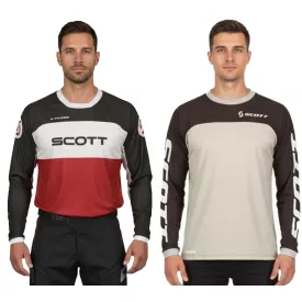   SCOTT Jersey X-Plore Swap férfi Motocross Jersey, hosszú-újj Bike Ing  sztreccs Ripstop szövet, 292378, szürke/fekete vagy fekete/piros/fehér Méret: S