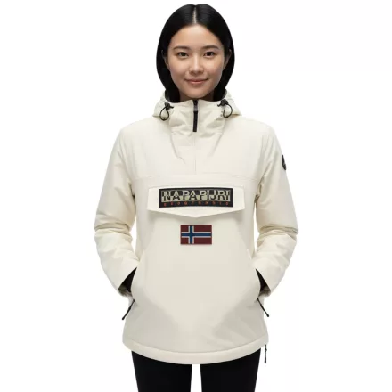 NAPAPIJRI Rainforest női Transitional dzseki kabát Kabát  Sustainable Comfortemp szintetikus Filling Windbreaker felhúzó dzseki kabát Kabát NP0A4GM6N1J1 bézs Méret: XS