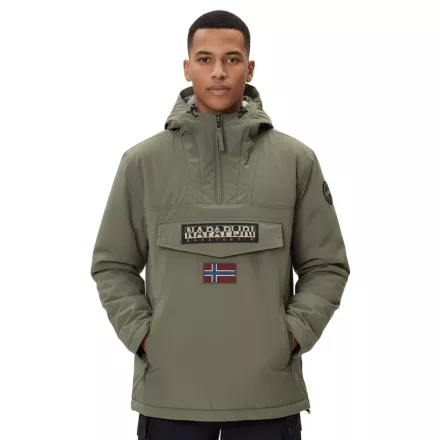 NAPAPIJRI Rainforest zseb 2 víz-Repellent Anorak dzseki kabát Kabát Winter dzseki kabát Kabát NP0A4GMDG0A1 Khaki zöld Méret: XXL