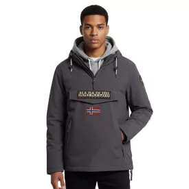   NAPAPIJRI Rainforest zseb 2 víz-Repellent Anorak dzseki kabát Kabát Winter dzseki kabát Kabát NP0A4GMDH981 sötét szürke Méret: M
