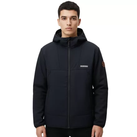 NAPAPIJRI A-Biois Lélegző Softshell Kabát, Férfi Átmeneti Kabát Kapucnival NP0A88TN1761 Sötétkék Méret:L