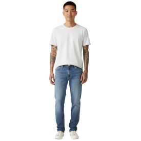   LEVI''S 511 vékony-Fit férfi Farmer, vékony farmer Nadrág, pamut Nadrág 04511-6106 "Med Indigo - Worn In Optom" - kék Méret: W28_L32