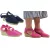 Citywalk magastalpú cipő női teli szandál  Elastic szíj cipő Sandalette 11007623 rózsaszín vagy 89353835 sötét kék Méret: 39