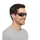 Champion sport napszemüveg férfiaknak, polarizált sport szemüveg, nyári szemüveg, 3. szűrőkategória, CU512803, Fekete/Piros Méret:N