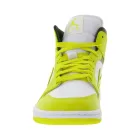NIKE Air Jordan 1 Mid női edzőcipő edző cipő ódi bőr Mid-Top edzőcipő edző cipő BQ6472 in fehér/sárga, fehér/zöld, vagy bézs/fehér Méret: 36_1_2