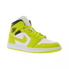 NIKE Air Jordan 1 Mid női edzőcipő edző cipő ódi bőr Mid-Top edzőcipő edző cipő BQ6472 in fehér/sárga, fehér/zöld, vagy bézs/fehér Méret: 37_1_2