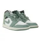 NIKE Air Jordan 1 Mid női edzőcipő edző cipő ódi bőr Mid-Top edzőcipő edző cipő BQ6472 in fehér/sárga, fehér/zöld, vagy bézs/fehér Méret: 37_1_2