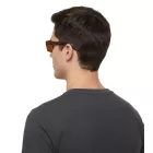 Champion Férfi Polarizált Napszemüveg, Alkalmi Napszemüveg, Nyaraló Napszemüveg Enyhén Áttetsző Kerettel CU514603 Barna Méret:N