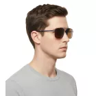 Champion Férfi Napszemüveg, Aviator Stílusú, Alkalmi Napszemüveg, Nyaraló Napszemüveg, Szűrő kategória 4, CU515204, Barna/Kék Méret:N