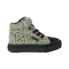 BRITISH KNIGHTS Dee Kisgyermek Félmagas Sneaker Mintával, Babaláncos Cipő Megerősített Orr-résszel B48-3728I-01 Bézs/Fekete Méret:22
