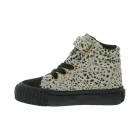 BRITISH KNIGHTS Dee Kisgyermek Félmagas Sneaker Mintával, Babaláncos Cipő Megerősített Orr-résszel B48-3728I-01 Bézs/Fekete Méret:22
