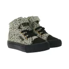 BRITISH KNIGHTS Dee Kisgyermek Félmagas Sneaker Mintával, Babaláncos Cipő Megerősített Orr-résszel B48-3728I-01 Bézs/Fekete Méret:23