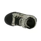 BRITISH KNIGHTS Dee Kisgyermek Félmagas Sneaker Mintával, Babaláncos Cipő Megerősített Orr-résszel B48-3728I-01 Bézs/Fekete Méret:26