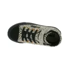 BRITISH KNIGHTS Dee Gyerek Mid-Top Sneaker pöttyös mintával, Lace-up cipő megerősített orral, B48-3728C-01 Bézs/Fekete Méret:29