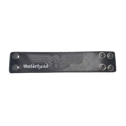 Motörhead Karkötő Rock szíj  Logo Fan Merchandise Arm Ékszer fekete Méret: M_L