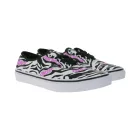VANS Authentic Gyerek zebra mintás vászon sneakerek, fűzős cipők rózsaszín logóval, tinilányoknak Zebra Daze VN0A4UH3BMA1 Fekete/Fehér Méret:35