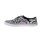 VANS Authentic Gyerek zebra mintás vászon sneakerek, fűzős cipők rózsaszín logóval, tinilányoknak Zebra Daze VN0A4UH3BMA1 Fekete/Fehér Méret:35