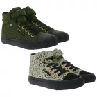 BRITISH KNIGHTS Dee gyerek'' Mid-Top edzőcipő edző cipő  Polka Dots - fűző-Up Cipő for gyerek és gyerek  Reinforced Toe - fekete/olivazöld zöld vagy bézs/fekete Méret: 28