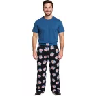 RE:fedett X NFL Shield és Stars Lounge nadrág férfi Pajama nadrág  NFL Logo pamut pizsama  kék vagy fekete Méret: XXL