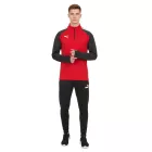 PUMA Teamliga 1/4 cipzár Top férfi pulóver Sustainable Training Ing  dryCELL Sport Ing 657236 01 piros Méret: XS