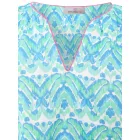 ZWILLINGSHERZ Joyful női Summer blúz tunika Ing  Ornaments 33236 narancssárga/rózsaszín/fehér vagy kék/rózsaszín/fehér/zöld Méret: L_XL