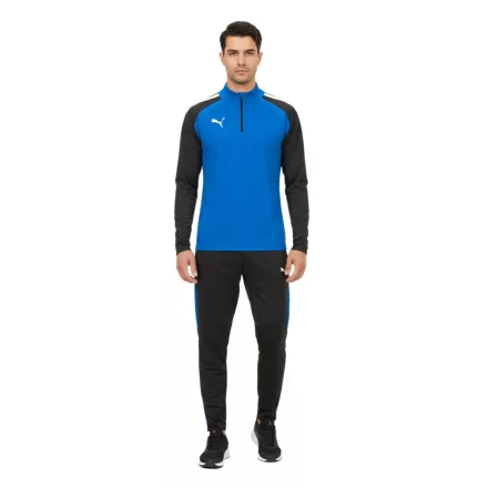 PUMA Teamliga 1/4 cipzár Top férfi pulóver Sustainable Training Ing  dryCELL Sport Ing 657236 02 kék Méret: S