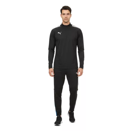 PUMA Teamliga 1/4 cipzár Top férfi pulóver Sustainable Training Ing  dryCELL Sport Ing 657236 03 fekete Méret: S