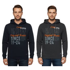   FQ1924 Erik férfi pulóver pulóver pamut pulóver  Embroidery 21900544-ME szürke vagy sötét kék Méret: M