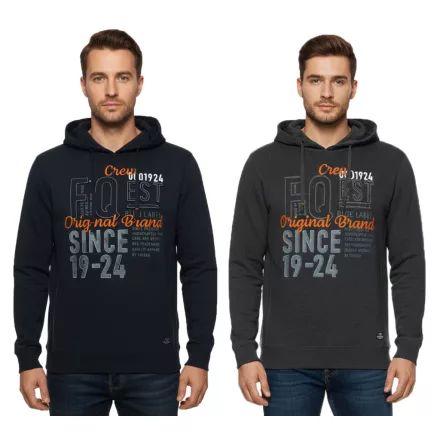 FQ1924 Erik férfi pulóver pulóver pamut pulóver  Embroidery 21900544-ME szürke vagy sötét kék Méret: XL