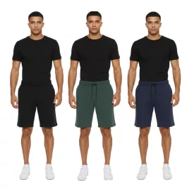   NORTH BEND Brendan férfi Sweat Sort Rövidnadrág, alkalmi bermuda rövidnadrág stílus  viszkóz és zseb 223450MMM fekete, zöld, vagy kék Méret: S