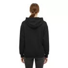 ZWILLINGSHERZ női Hooded cipzár-Up pulóver  zseb 46094-3 fekete Méret: L