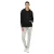 ZWILLINGSHERZ női Hooded cipzár-Up pulóver  zseb 46094-3 fekete Méret: XL