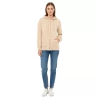 ZWILLINGSHERZ női Hooded cipzár-Up pulóver  zseb 46094-29 bézs Méret: S