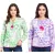 ZWILLINGSHERZ pamut blúz nőknek - Summer blúz  All-Over Paisley minta 33214 kék/rózsaszín/fehér vagy zöld/rózsaszín/fehér Méret: L