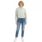 Fényes női blouson divatos átmeneti dzseki szatén bomber dzseki oversized 913821 Menta/Arany Méret:50