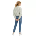 Fényes női blouson divatos átmeneti dzseki szatén bomber dzseki oversized 913821 Menta/Arany Méret:50