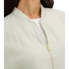 Fényes női blouson divatos átmeneti dzseki szatén bomber dzseki oversized 913821 Menta/Arany Méret:52