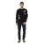 Hollister X NBA Férfi pulóver NBA csapat logókkal, pamut hosszú ujjú póló, 322-221-1592-908, Fekete Méret:XL