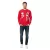 Hollister X NBA Férfi pulóver NBA csapat logókkal, pamut hosszú ujjú póló, 322-221-1592-508, Piros Méret:L