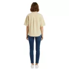 Versatile női túlméretezett Baggy Summer Shaket pamut Ing dzseki kabát Kabát 971295 bézs Méret: 46