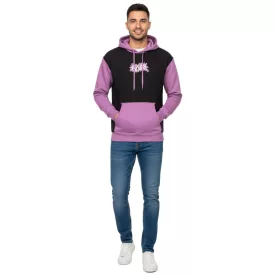   Hollister X Social Tourist férfi pulóver  Social Tourist Print, pamut pulóver 365-352-0015-641 fekete/lila Méret: XL