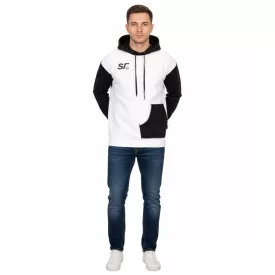   Hollister X Social Tourist férfi pulóver  Social Tourist Print, pamut pulóver 365-352-0016-119 fehér/fekete Méret: S