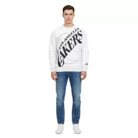   Hollister X NBA Los Angeles Lakers férfi pulóver pamut Pulóver hosszú újj Ing 322-224-0042-120 szürke Méret: XS