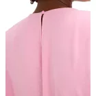 Laza női jumpsuit széles lábakkal és megkötő övvel, tökéletes szilveszterre, 969950 Rózsaszín Méret:52
