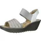 Comfortable FLY London szandál, slip-on Cipő nőknek P501414 001 ezüst Méret: 38