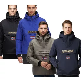   NAPAPIJRI Rainforest Next víz-Repellent Anorak dzseki kabát Kabát Outdoor dzseki kabát Kabát fekete, király kék, sötét kék, vagy szürke Méret: XL