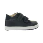 GEOX B kisgyermek sneaker légáteresztő talppal, középmagas cipő tépőzáras és részben valódi bőrrel, Baby Shoes Rishon, Each, vagy Biglia, Sötétkék Méret:20